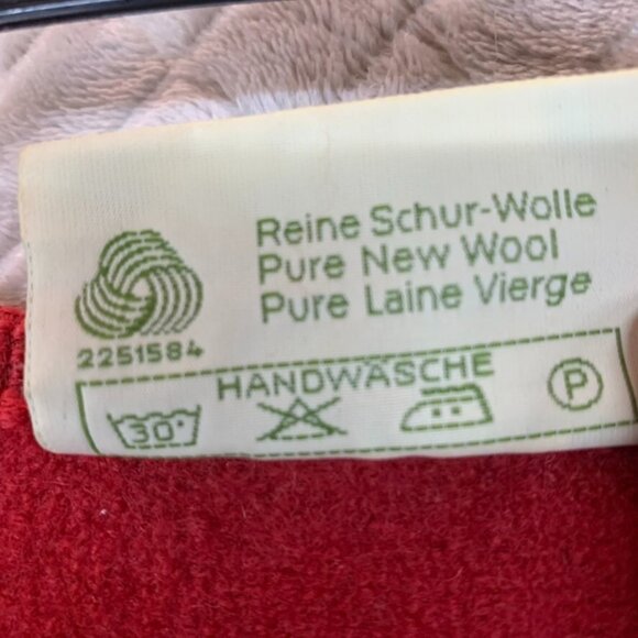 Drig Salzburger Womens Small Jacket Red Wool Button Up Austrian Vintage - Picture 6 of 15